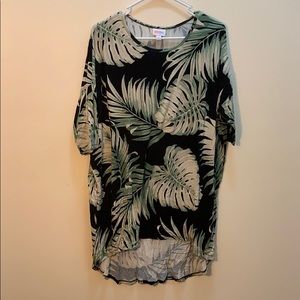 Tropical print lularoe Irma tunic top